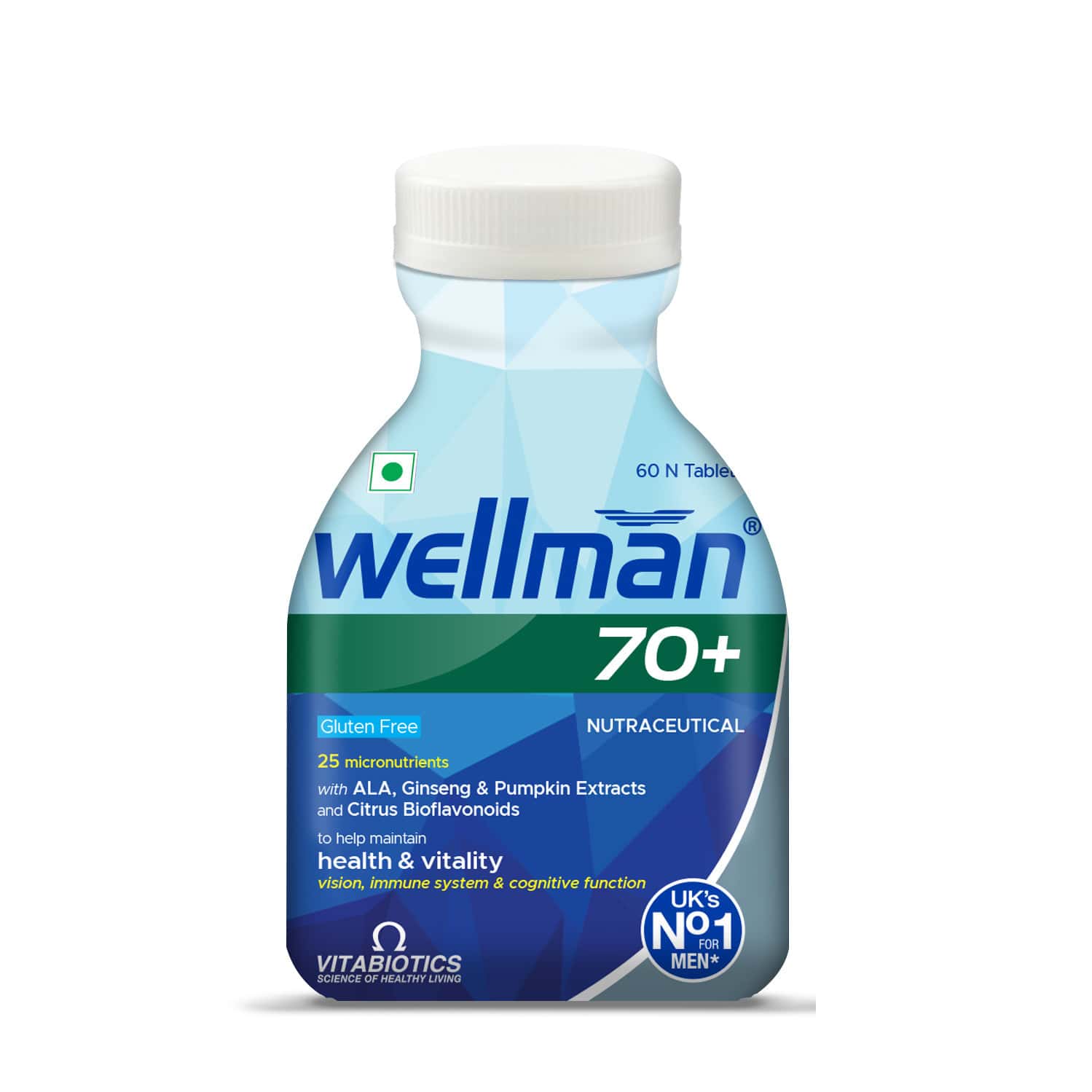 Wellman 70+ Tablets Support Immune System And Cognitive Function 60 No's