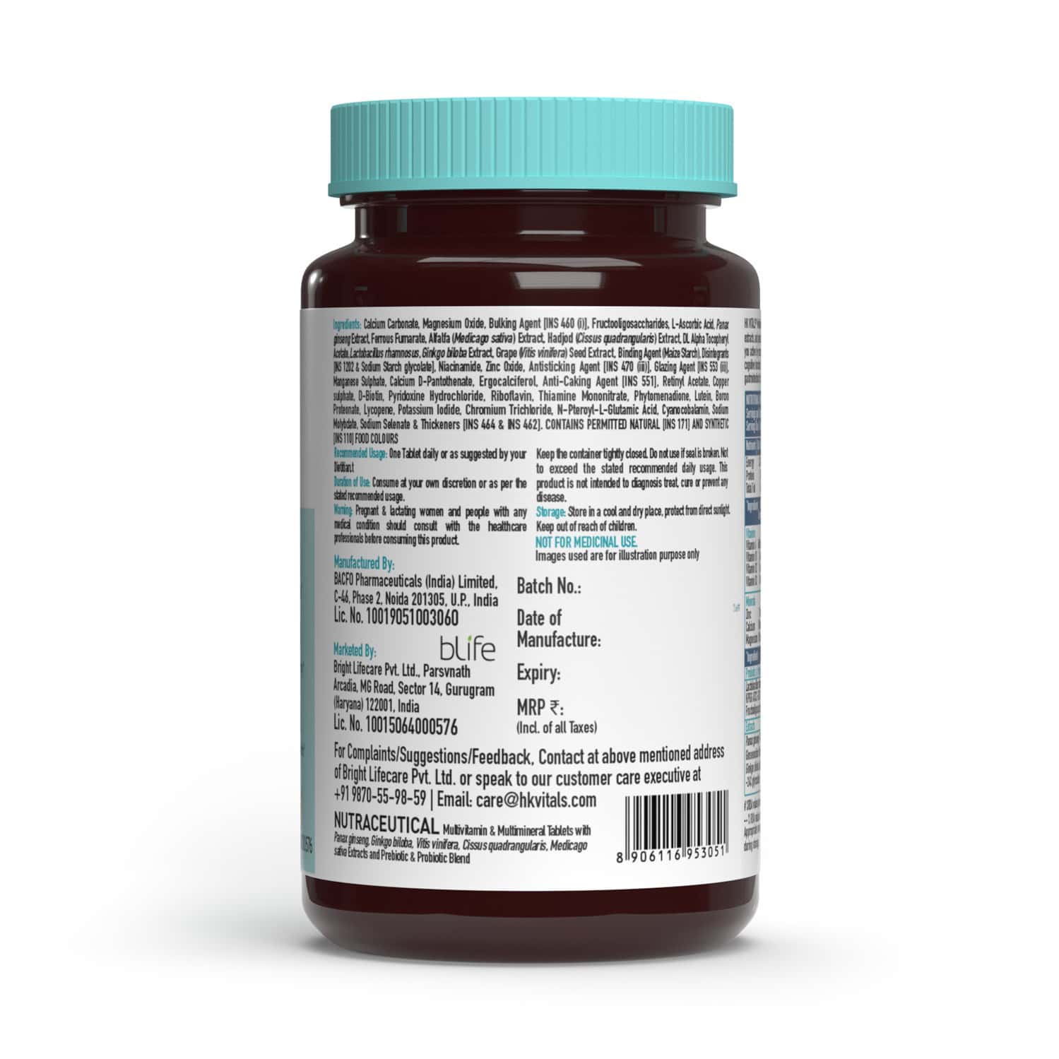 Buy HEALTHKART MULTIVITAMIN WITH PROBIOTICS, WITH VITAMIN C,B,D,ZINC