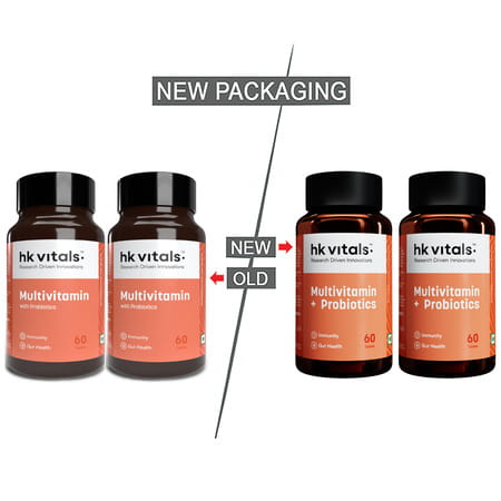 Hk Vitals Multivitamin With Probiotics (120 Tablets) | For Men And Women