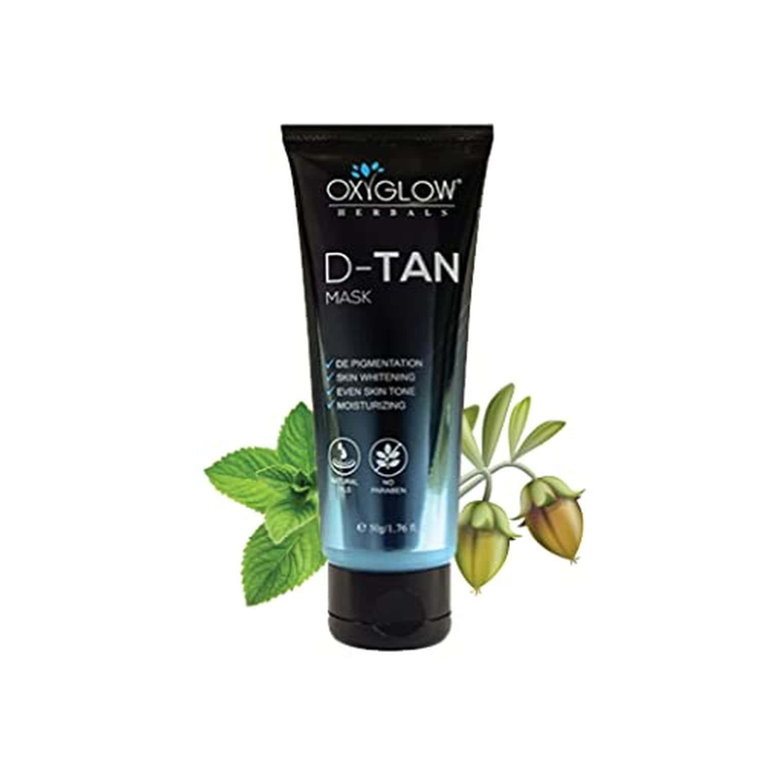 Oxyglow Herbals D-Tan Mask|Lightens And Brightens The Skin|Skin Polishing (50gram)