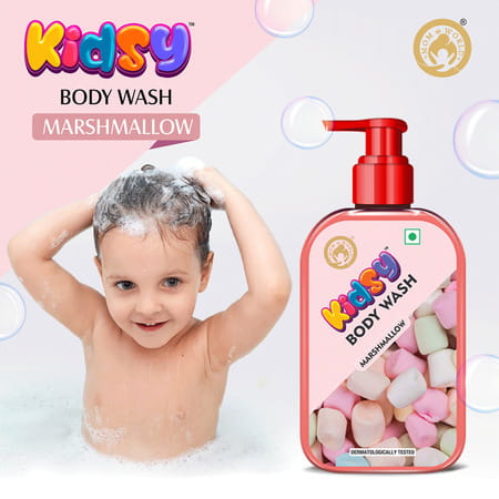 Mom & World Kidsy Marshmallow Body Wash No Tears No Sls For Kids Ph Balanced 240 Ml