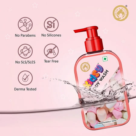 Mom & World Kidsy Marshmallow Body Wash No Tears No Sls For Kids Ph Balanced 240 Ml