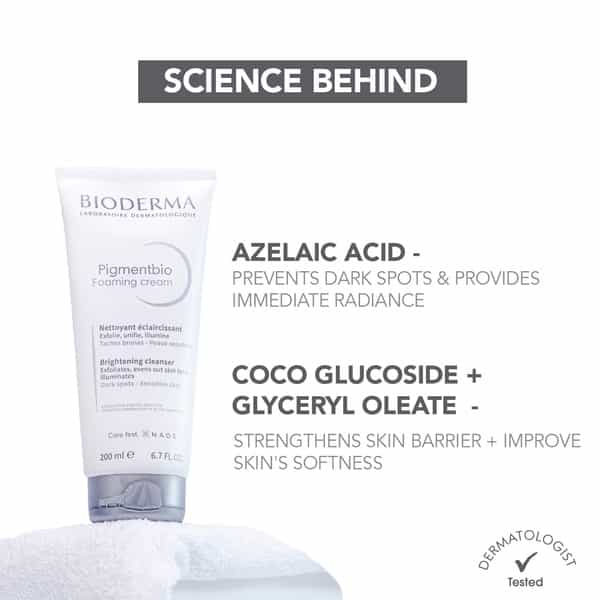Bioderma Pigmentbio Foaming Cream 200 Ml | Brightening Exfoliating Cleanser For Dark Spot