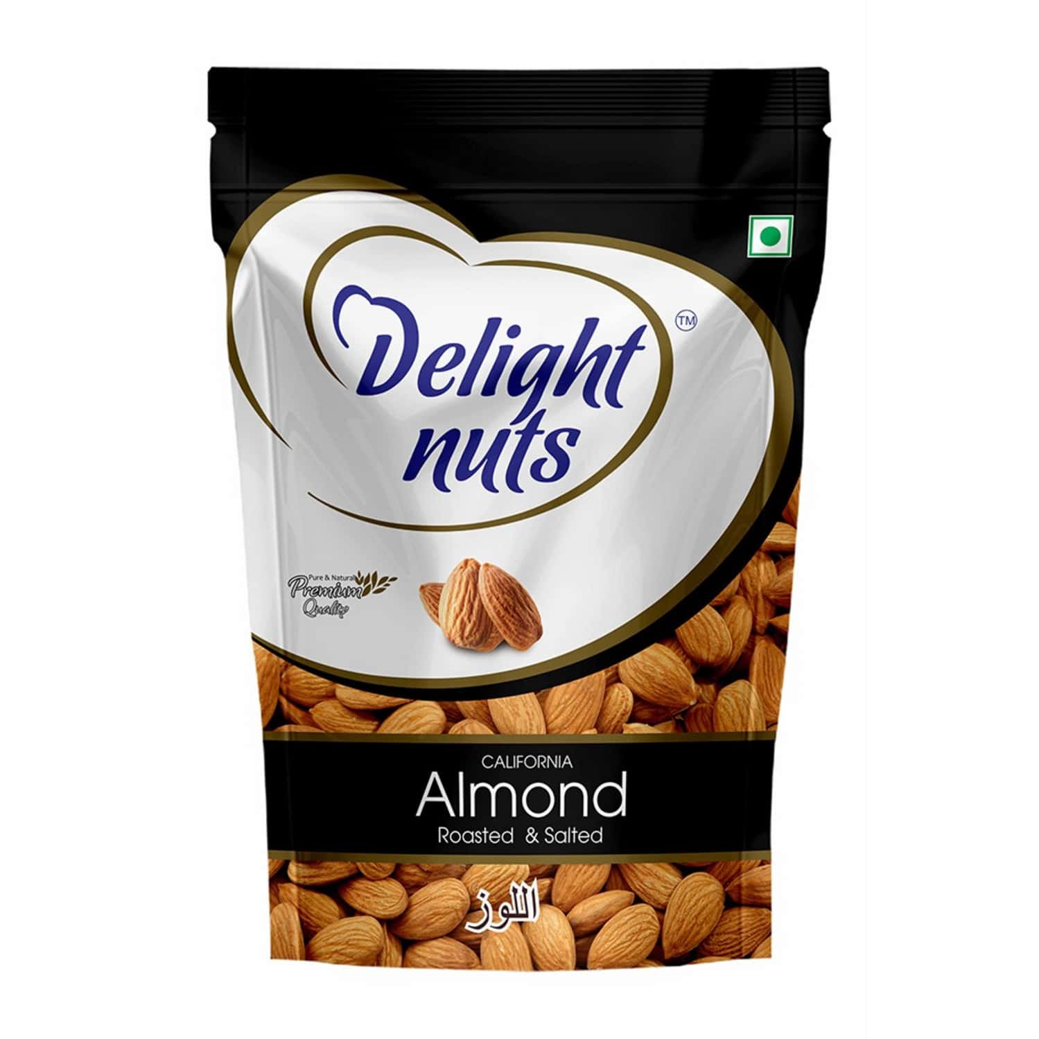 Delight Nuts Almond Roasted And Salted- Premium Quality 200gm