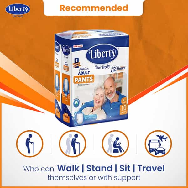 Liberty Premium Adult Diaper Pants Extra Large (Xl) 10 Count Waist Size 8-65 Inch Pack Of 1