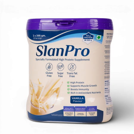 Slaney Slanpro Protein Powder | Vanilla Flavour 400g