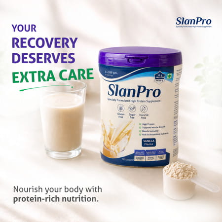 Slaney Slanpro Protein Powder | Vanilla Flavour 400G