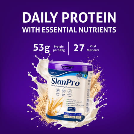 Slaney Slanpro Protein Powder | Vanilla Flavour 400G