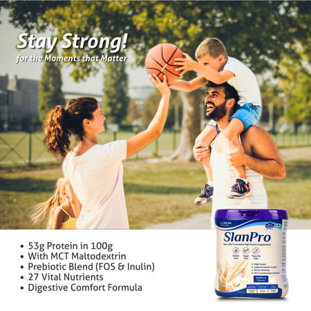 Slaney Slanpro Protein Powder | Vanilla Flavour 400G