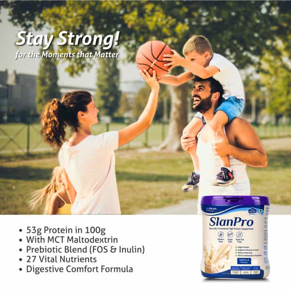 Slaney Slanpro Protein Powder | Vanilla Flavour 400G
