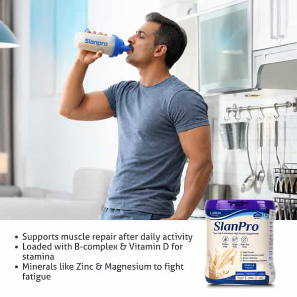 Slaney Slanpro Protein Powder | Vanilla Flavour 400G