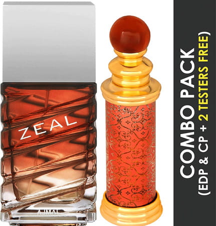 Ajmal Zeal Edp 100ml For Men And Classic Oud Concentrated Oil Oudh 10ml For Unisex