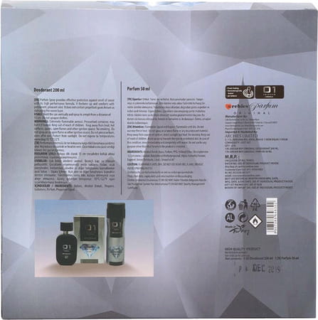 Archies Black Parfum Original 50 Ml & Black Deo Original 200 Ml