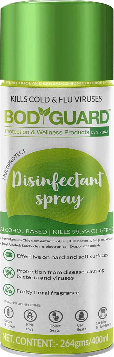 Bodyguard Multipurpose Alcohol Based Disinfectant Spray-400 Ml