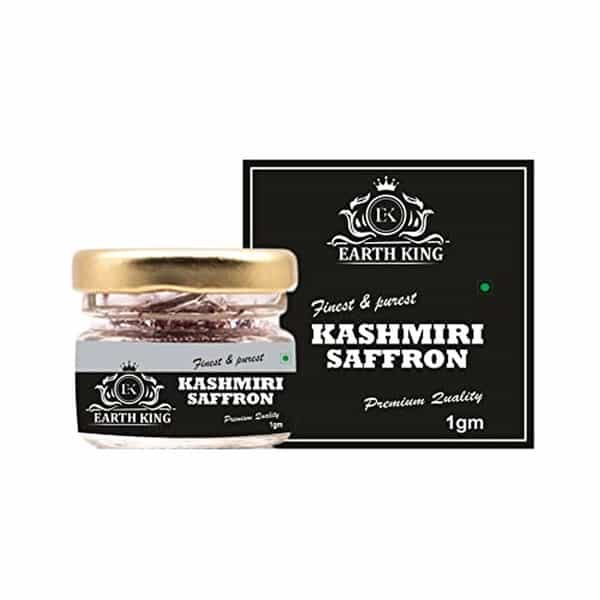 Earth King Pure & Natural A++ Grade Kashmiri Saffron Threads - 1Gm