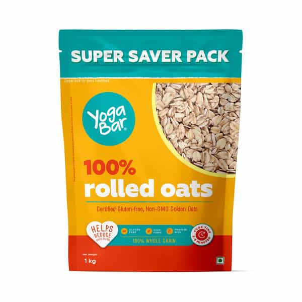 Yoga Bar 100% Rolled Oats Pouch Gluten Free 1Kg