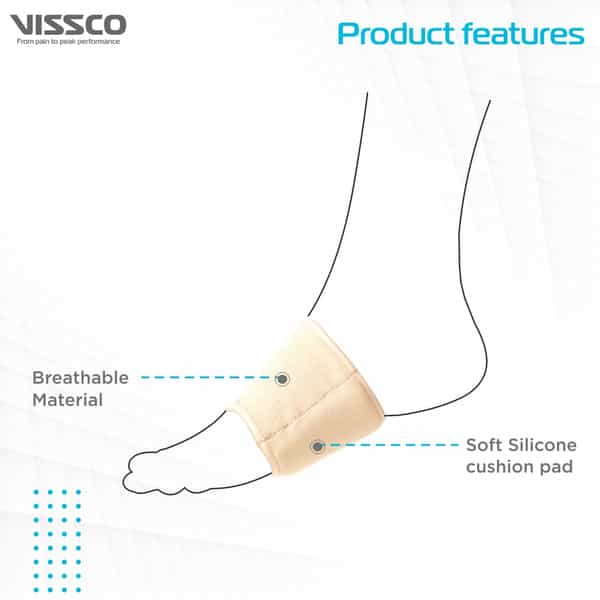 Vissco Metatarsal Cushion Support | Metatarsal Pads To Relieve Pain & Foot Injuries (Beige)