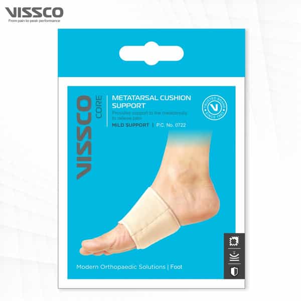Vissco Metatarsal Cushion Support | Metatarsal Pads To Relieve Pain & Foot Injuries (Beige)
