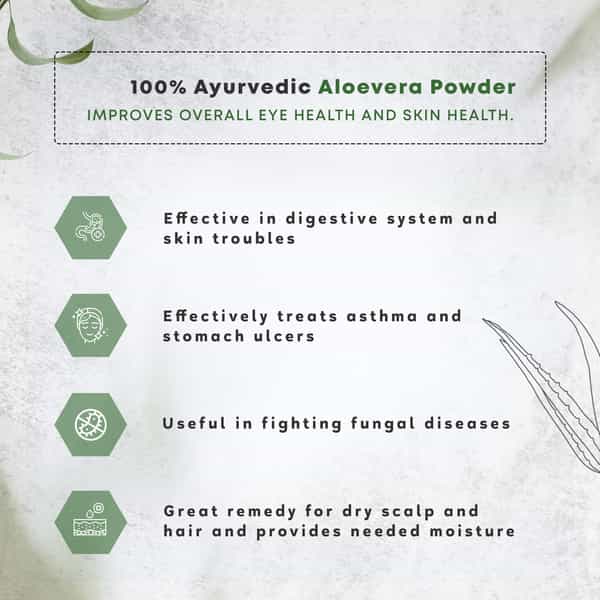 Four Seasons Aloe Vera Powder (Ghritkumari) 100G | For Face And Hair | Skin Care (Pack Of 3)