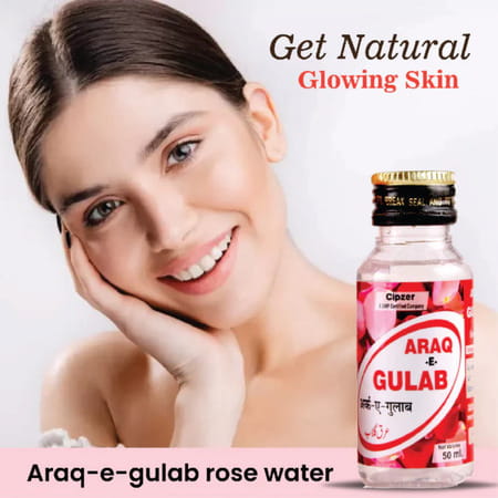Cipzer Araq-E-Gulab 50ml | Herbal Tonic For Acne| Eczema & Skin Health