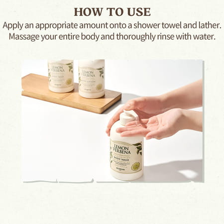 Skinfood Lemon Verbena Body Wash - Nourishing | Antioxidant - Rich - Revitalizing - 450 Ml