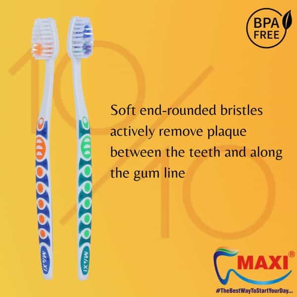 Maxi 10 On 10 Toothbrush (Buy 1 Get 1 Free)