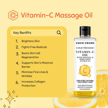 Coco Crush Vitamin-C Massage Oil - 50ml