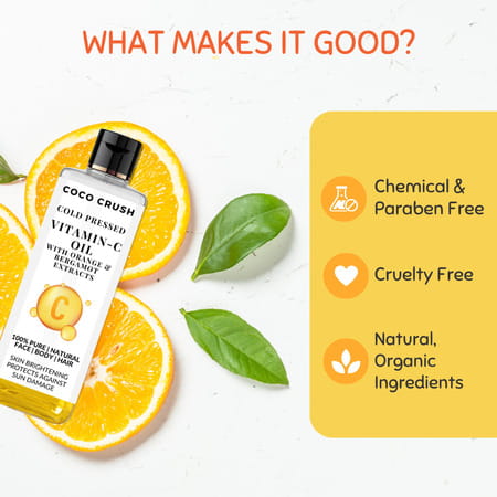 Coco Crush Vitamin-C Massage Oil - 50ml