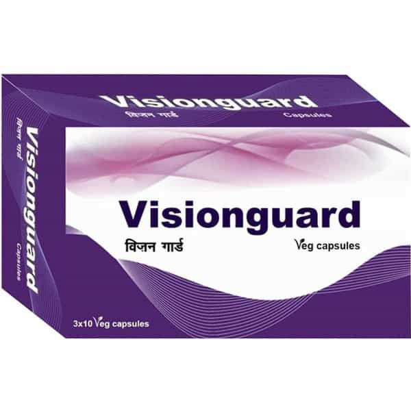 Shrey's Visionguard (Bilberry | Lutein & Zeaxanthin) - 30 Capsules (Eye Vitamins) (30 No)
