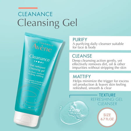 Avene Dry Skin Care Kit With Cleanance Facewash & Thermal Spring Water & Protection Cream