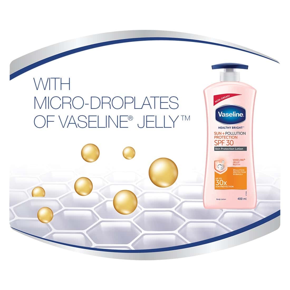 Buy VASELINE HEALTHY WHITE SUN + POLLUTION PROTECTION BODY LOTION SPF