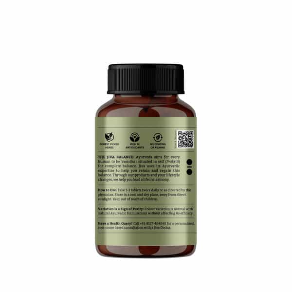 Jiva Arjuna Tablets|Promotes Heart Health|Maintain Cholestrol Level - 120 Tabs (Pack Of 4)