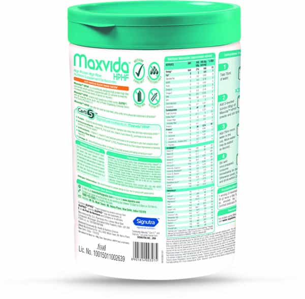 Maxvida Hphf Orange Nutrition Supplement Jar Of 400 G