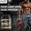 Inlife Whey Protein Powder With Isolate Concentrate Hydrolysate Body Workout - 400 Grams (Chocolate)