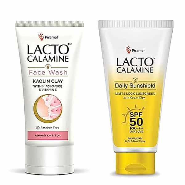 Lacto Calamine Daily Face Wash With Kaolin Clay | Niacinamide And Vitamin E | C 100Ml - Pack Of 3