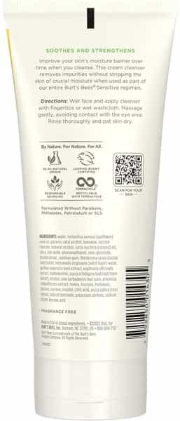 Burt's Bees Gentle Cream Cleanser | Aloe | Sensitive Skin | 170G