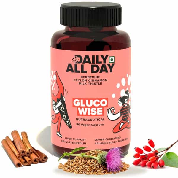 Daily All Day Berberine Supplements For Diabetes Care | 90 Capsules