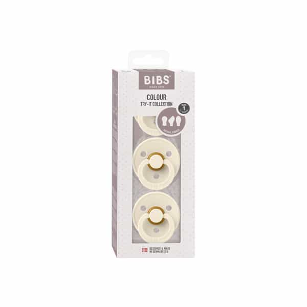 Bibs Try-It 3-Pack Ivory - Latex - 0+ Months