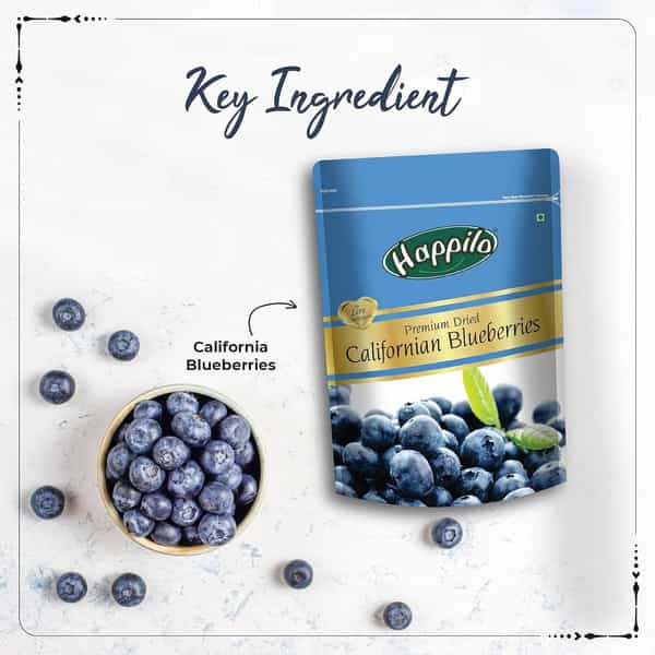 Happilo Premium Dried Californian Blueberries 150G