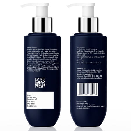 Dermistry Anti Dandruff Piroctone Climbazole Zpto Shampoo | Oily Itchy Flaky Scalp - 200ml