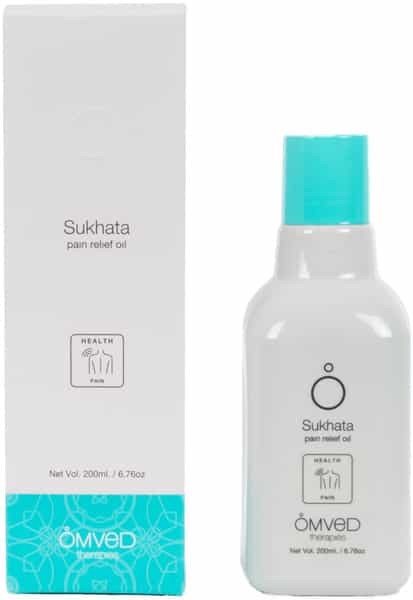Omved Sukhata Vegan Ayurvedic Pain Relief Massage Oil (Muscles|Joints|Body|Back|Neck & Knee- 200 Ml