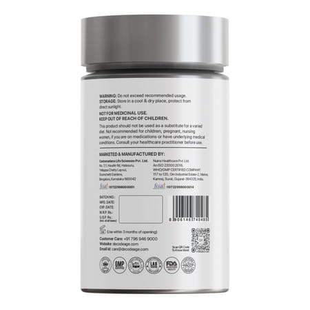 Decode Age Tmg Supplement | Betaine Hydrochloride Supplement | 500mg | Veg - 30n