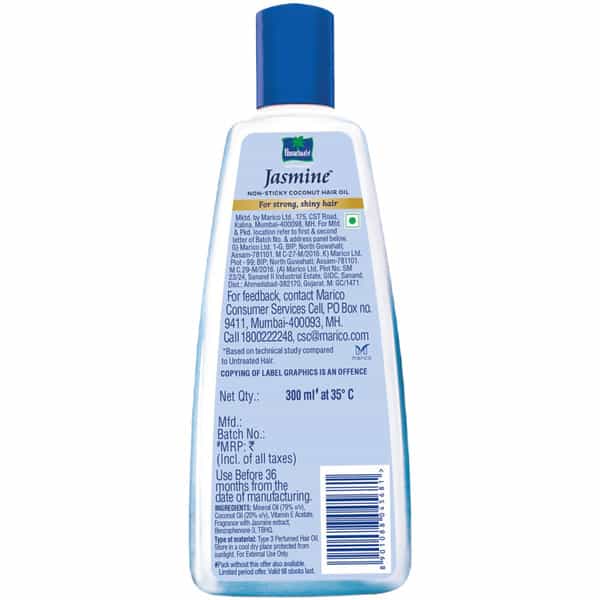 Parachute Advansed Jasmine Coconut Hair Oil For Shiny & Strong Hair 300Ml