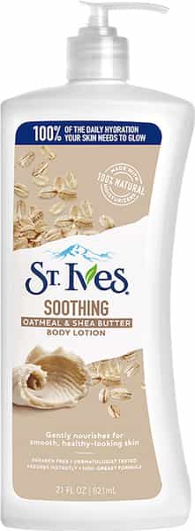 St. Ives Soothing Oatmeal & Shea Butter Body Lotion | 100% Natural Moisturizers | 621Ml