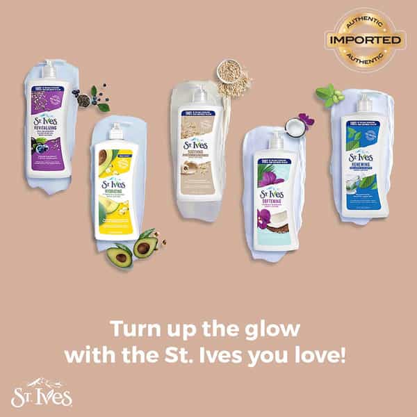 St. Ives Soothing Oatmeal & Shea Butter Body Lotion | 100% Natural Moisturizers | 621Ml