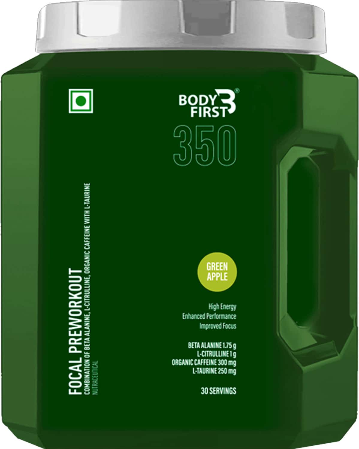 Bodyfirst Focal Preworkout 30 Servings Green Apple