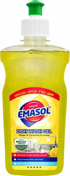 Emami Emasol Dish Wash Gel- Lemon - 500Ml