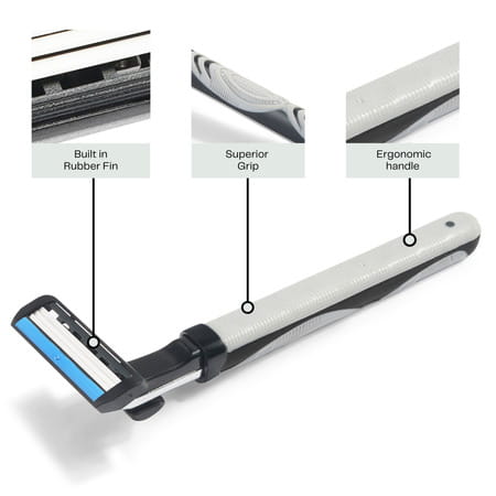 Hajamat Ace Iii- 3 Blade Shaving Razor For Men & Women| (1 Handle 10 Blades)