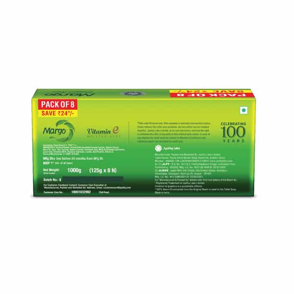 Margo Original Neem Soap - 125Gm Pack Of 8