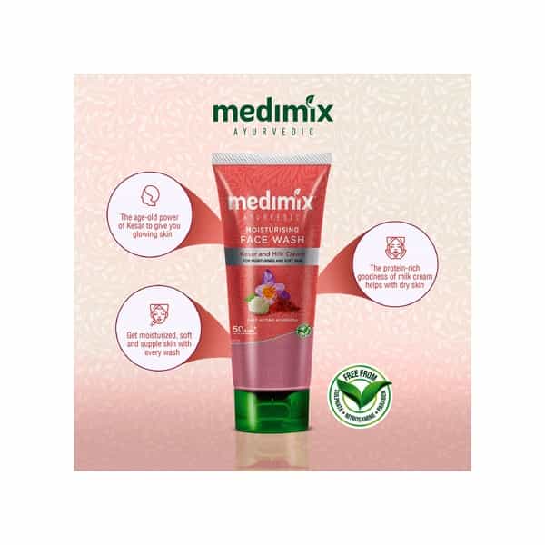 Medimix Ayurvedic Moisturising Face Wash - 50Ml